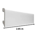 Zocalo PVC Arq 585 - 70mm x 15mm x 2.85m - Blanco