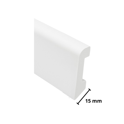 Zocalo PVC Arqui 585 - 70mm x 15mm x 5,7m - H06 Blanco