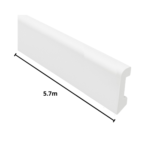 Zocalo PVC Arqui 585 - 70mm x 15mm x 5,7m - H06 Blanco