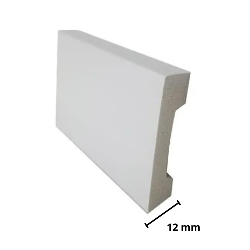 Zocalo PVC Arqui 747 -  100mm x 12mm x 5.7m Blanco