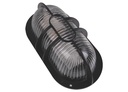 Tortuga Oval Plastica Difusor Vidrio Negra / Blanca (1953) 