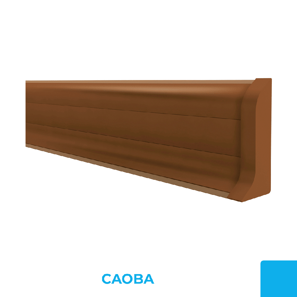 Terminal Derecho Zocalo PVC Plasbil Marrón