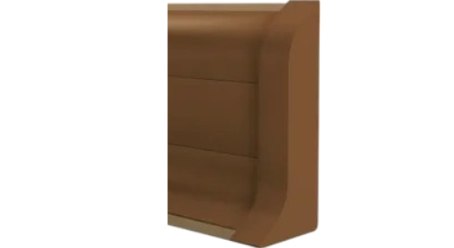 Terminal Izquierdo Zocalo PVC Plasbil Marron