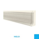 Zócalo PVC Plasbil Premium Hielo 70mm x 10mm x 2.4m