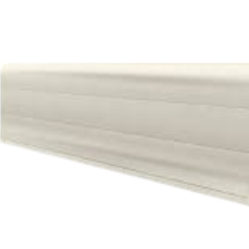 Zócalo PVC Plasbil Premium Hielo 70mm x 10mm x 2.4m
