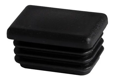Tapa PVC Plana Para Caño 30 x 50mm - Negra