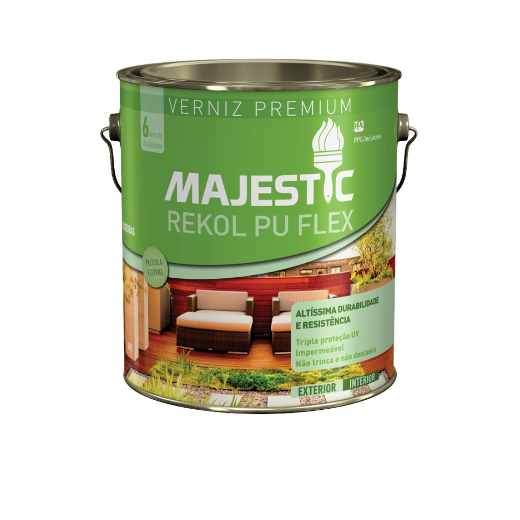 Majestic Verniz Rekol PU Flex Canela Acetinado x 0.9L - MJ6811.04