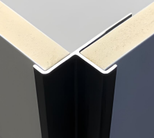 Perfil Angulo Aluminio Dorado Bambú 3m x 5mm