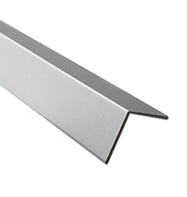 Angulo Aluminio 15 x 15 x 1,3mm x 6.4m Anodizado L1333/2