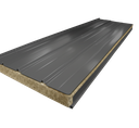 Isopanel Lana Roca Trapezoidal 0.4mm x 95cm x 145mm Roof Rock Wool 100mm RAL 3020