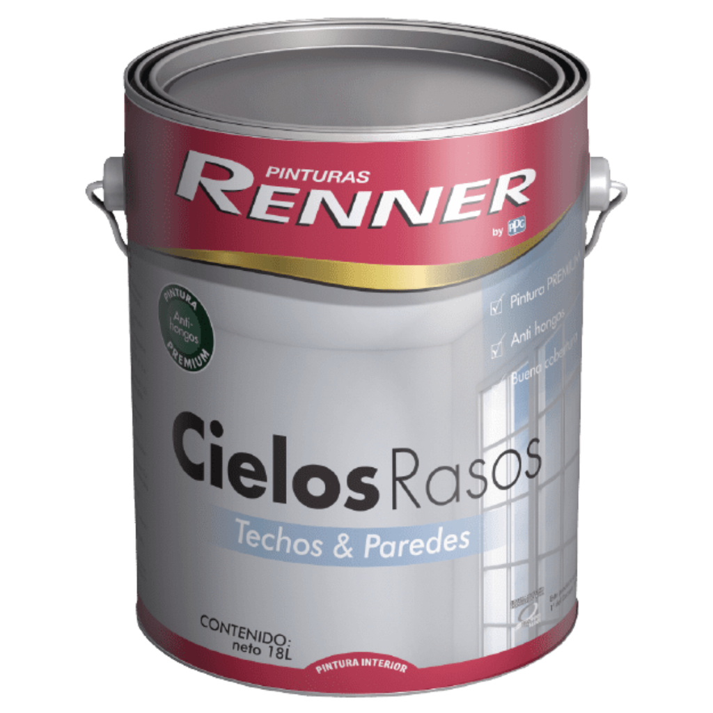 Pintura  Latex Antihongos Rekolor Mate 18 L - Renner-