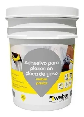 Weber Pasta Listo Adhesivo Multiuso Para Yeso 7 kg