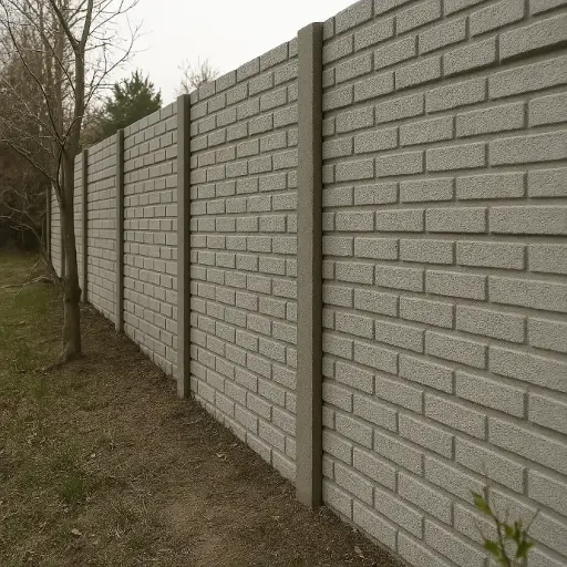 [102292] Muro Premoldeado Placa Ladrillo + Columnas x M2