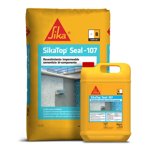 [101983] Revestimiento Cementicio SikaTop Seal 107 FLEX - Impermeable 20 + 5