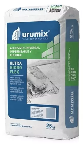 [101982] Adhesivo Urumix Ultra Hidro FLEX 25 Kg Porcelanato FLEX