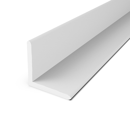 [101141] Angulo PVC Plasbil x 6m Blanco