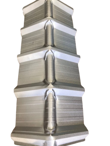 [103139] Cumbrera Trapezoidal Aluminizada Cal 26 x 1m AGP