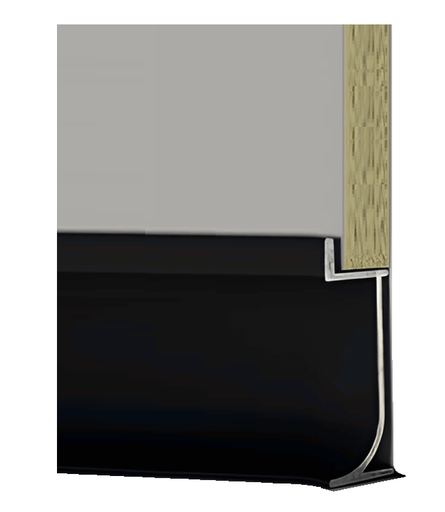 [103203] Perfil Zócalo Aluminio Dorado Bambú 3m x 5mm